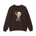 Cute Selfie Skeleton Sweatshirt | Kawaii Skull Cartoon Crewneck